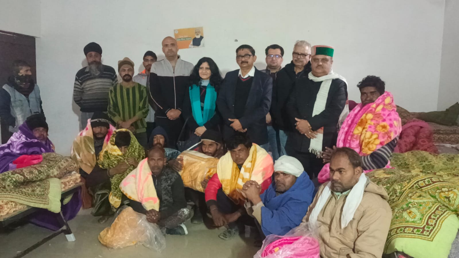 रैन बसेरा में रह रहे निराश्रय लोगों ने प्रदेश सरकार का जताया आभार