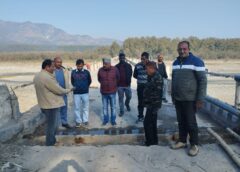 चौ.किरनेश जंग गिरी नदी पर बने पुल के मरम्मत कार्य का लिया जायजा