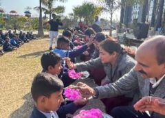 डिवाइन विज़डम स्कूल में मनाया गया मातृ-पितृ पूजन दिवस
