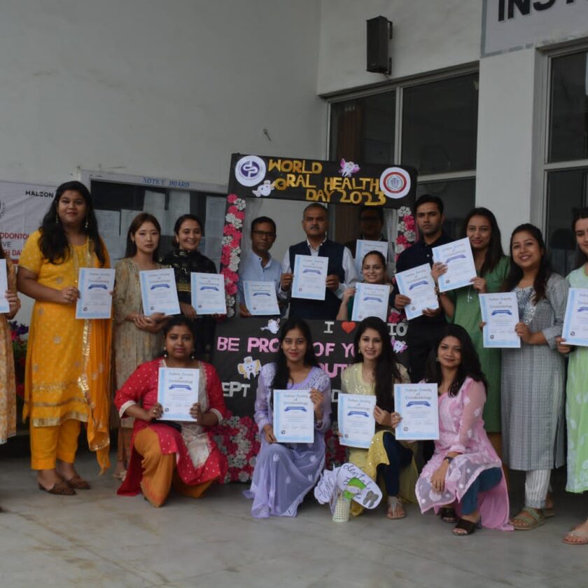 हिमाचल इंस्टिट्यूट ऑफ़ डेंटल साइंसेस में विशाल मौखिक स्वास्थय जागरूकता शिविर