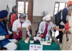 गुरुद्वारा श्रीपांवटा साहिब में लगा स्वास्थ्य जांच शिविर:जेसी जुनेजा अस्पताल
