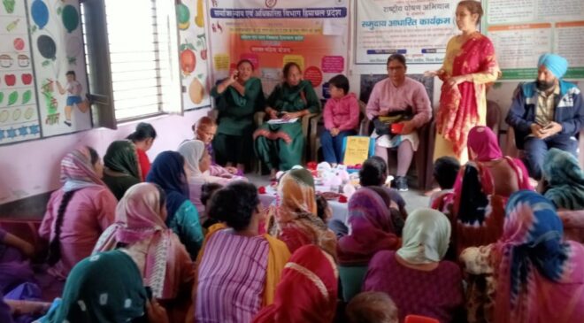 पुरुवाला में मनाया गया पोषण पखवाड़ा दिवस:आशा