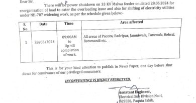 मंगलवार को बिजली आपूर्ति होगी बाधित:अंकुर