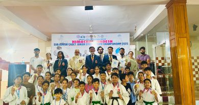 राज्य कराटे चैंपियनशिप में जिला सिरमौर ने मारी बाज़ी