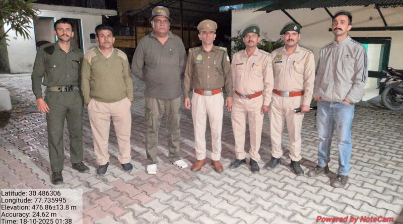 रात्रि गश्त में दो ट्रैक्टर अवैध खनन करते पकड़े, वसूला रु 50,000 जुर्माना