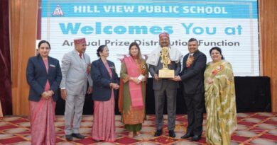 मुख्यातिथि अशोक गोयल ने किया हिल व्यू पब्लिक स्कूल के वार्षिक समारोह ‘संगम’ का शुभारंभ