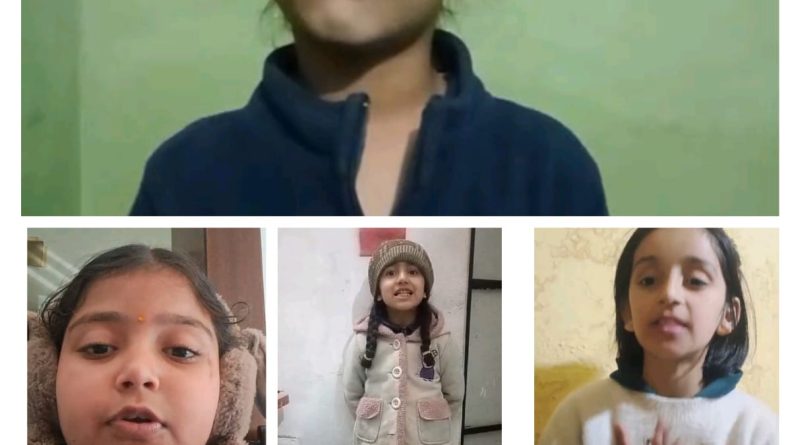 विश्व हिंदी दिवस पर इंडियन पब्लिक स्कूल में कविता पाठ प्रतियोगिता का आयोजन