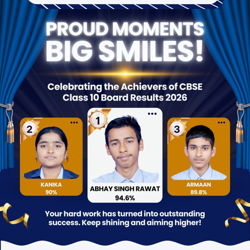 डिवाइन विज़डम स्कूल में दसवीं कक्षा का परिणाम रहा उत्कृष्ट